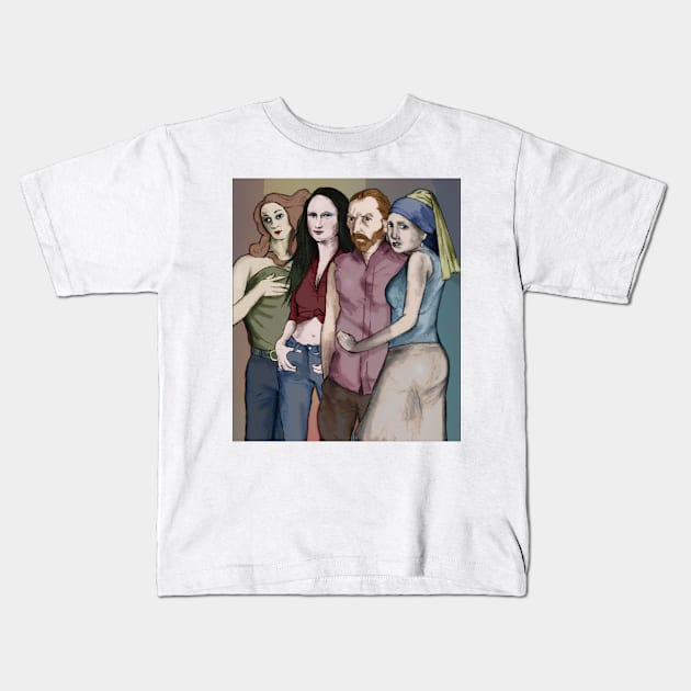 Modern art Kids T-Shirt by matan kohn